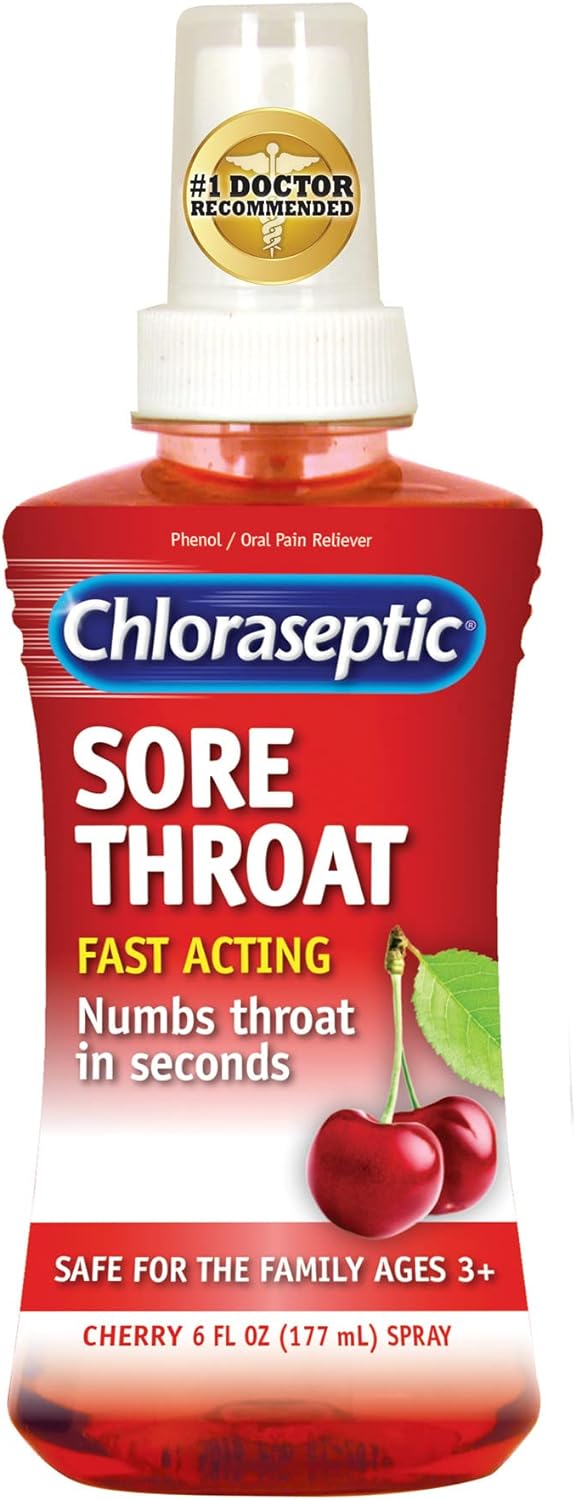 Chloraseptic Sore Throat Spray, Cherry, 6 fl oz, 1 Bottle