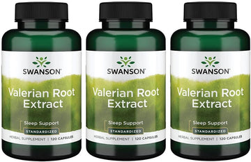 Swanson Valerian Root (Standardized) 200 Milligrams 120 Capsules (3 Pack)