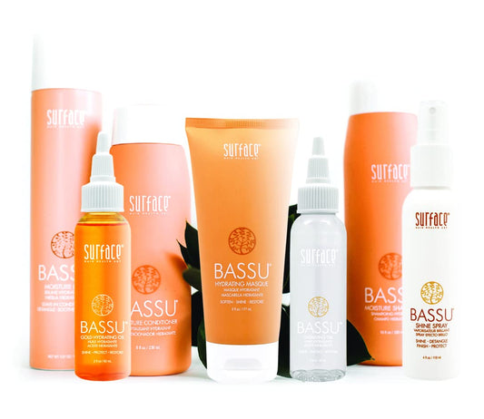 Surface Hair Bassu Hydrating Oil, Intensify Shine, Protect, Brighten Color And Condition, 8 Fl. Oz
