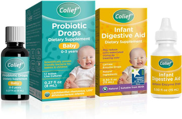 Colief Probiotic Drops Infant Digestive Aid | Suitable From Birth | Baby Probiotic With Lactobacillus Rhamnosus & Bifidobacterium Infantis & Infant Digestive Aid With Lactase Enzyme