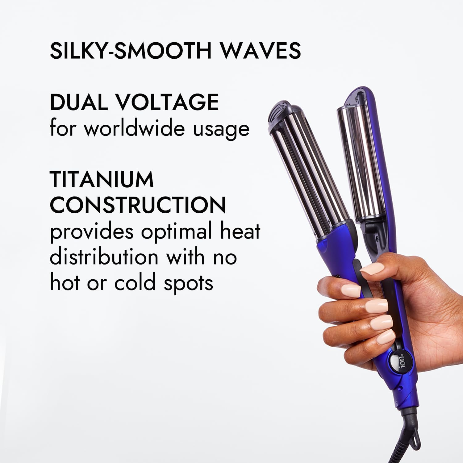 Ion Titanium Triple Barrel Waver : Beauty & Personal Care