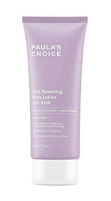 Paula'S Choice Skin Revealing Body Lotion 10% Aha, Glycolic Acid & Shea Butter Exfoliant, Moisturizer For Keratosis Pilaris (Kp) Prone Skin, 7 Ounce