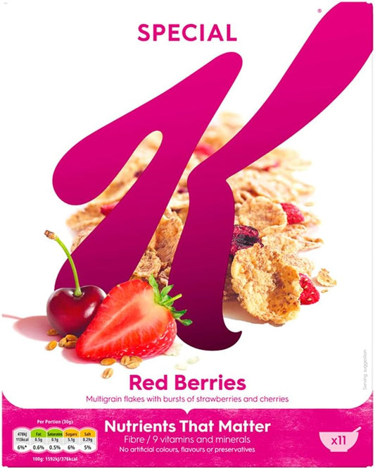 Kellogg's Special K Red Berries Cereal, 330g : Amazon.co.uk: Grocery