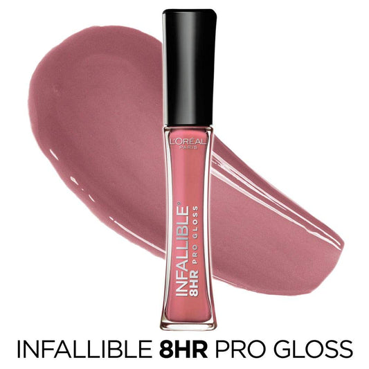 L’Oreal Paris Makeup Infallible 8 Hour Hydrating Lip Gloss, Blush, 0.21 Fl Oz