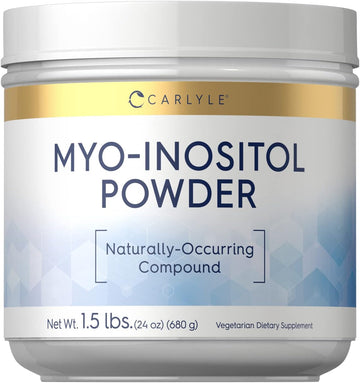 Carlyle Myo-Inositol Powder Supplement | 1.5 Lbs | Naturally Occuring Compound | Vegetarian, Non-Gmo, Gluten Free