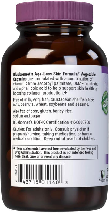 Bluebonnet Age-Less Skin Formula Capsules, 60 Count