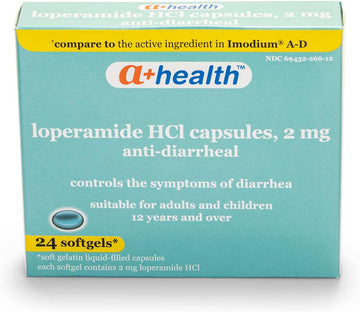 Loperamide Hcl 2 Mg Softgels, Anti-Diarrheal, Made in USA, 24 Count (Pack of 1)