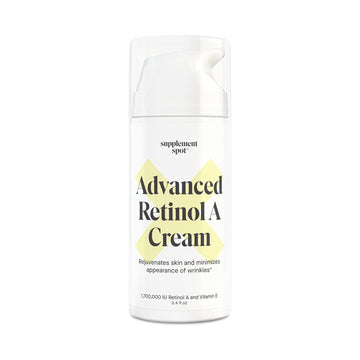 Advanced Retinol A Cream - Moisturizer W/Vitamin E, Coconut & Almond Oil- Retinol Daily Anti-Aging Cream For Face – For Smoother Looking Skin (3.4 Oz)