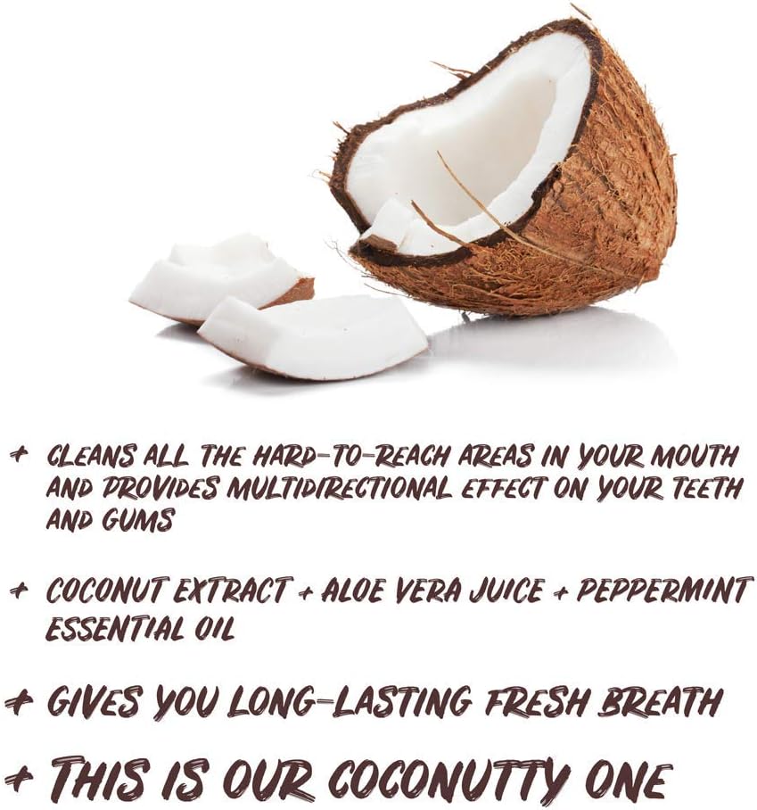 Ecodenta Fluoride Free Mouthwash Alcohol Free - Certified Organic Minty Coconut Mouth Wash for Bad Breath 500ml : Amazon.co.uk: Health & Personal Care