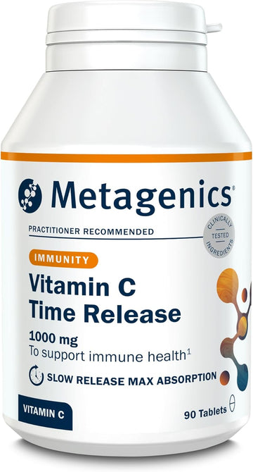 Metagenics Vitamin C Time Release 1000Mg - Supports The Immune System- Optimal Bioavailability And Gentle Digestion - 90 Tablets