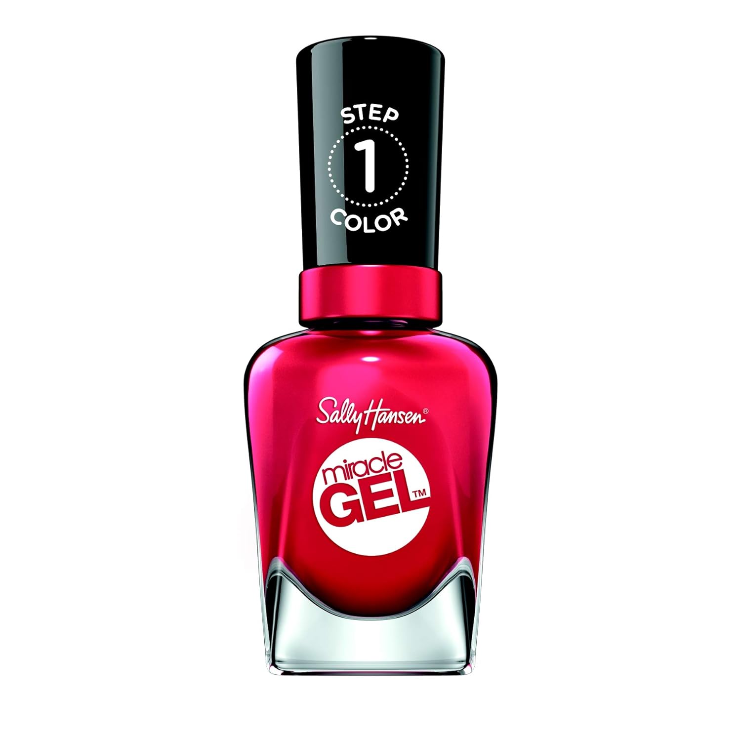 Sally Hansen Miracle Gel Nail Polish, Shade Off With Her Red! 444 (Packaging May Vary)