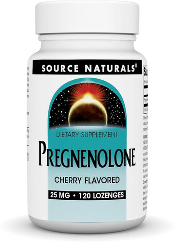 Source Naturals Pregnenolone 25Mg - 120 Cherry Lozenges