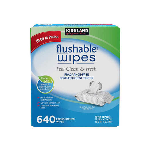 kirkland flushable wipes