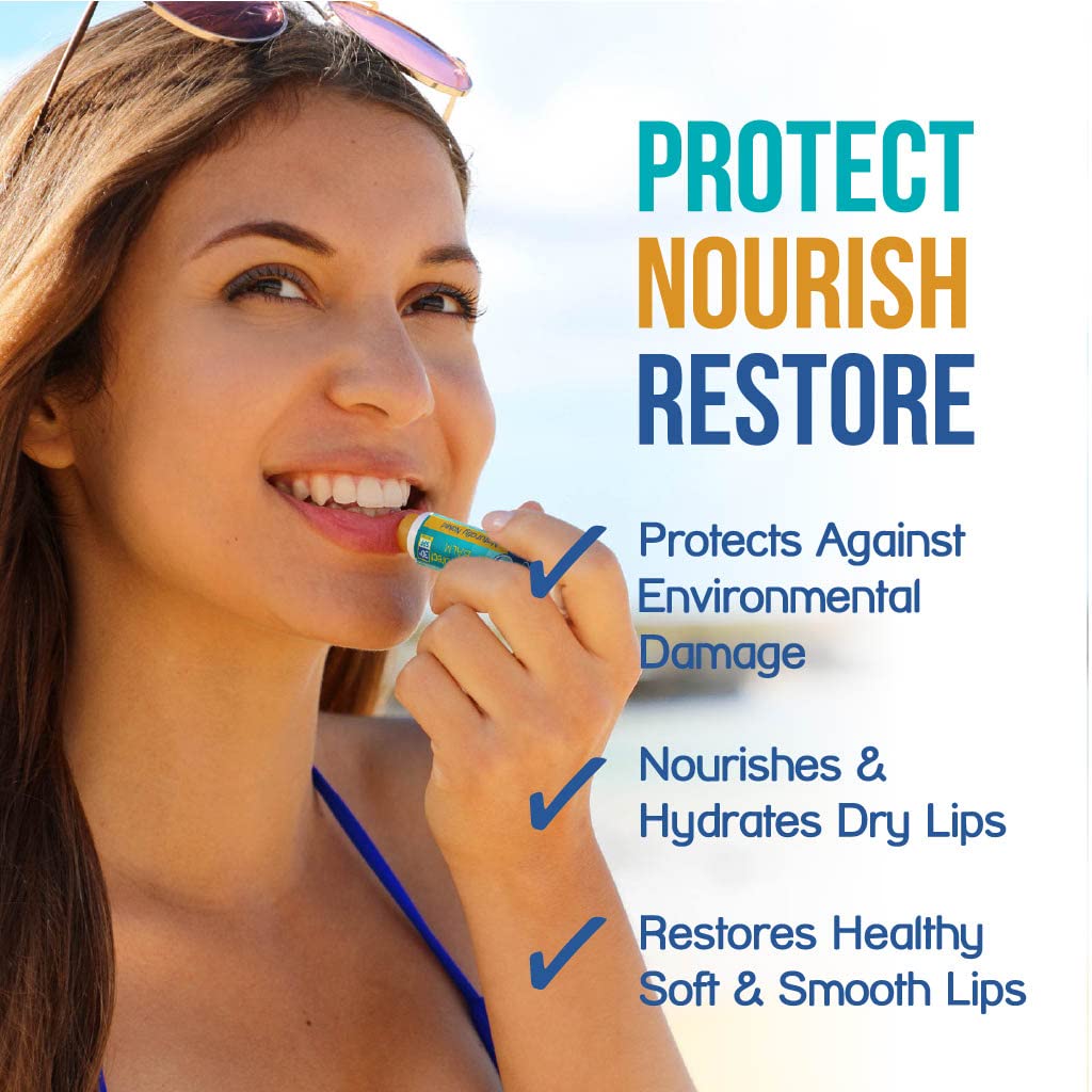 STREAM 2 SEA Cherry Vanilla Lip Balm, Reef Safe SPF 30 and Hydrate Organic Lip Balm Set, Moisturizing Indoor + Sun Protect Outdoor Lip Balm For Beach and Sports, Paraben Free Lip Moisturizer : Beauty & Personal Care