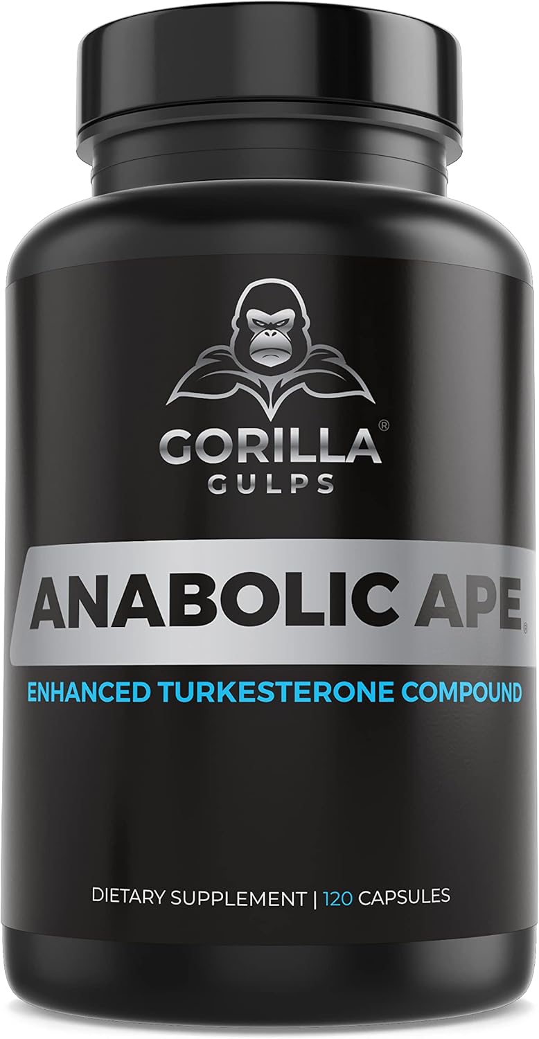 | Anabolic Ape – Enhanced Turkesterone Compound | Turkesterone, Creatinol-O-Phosphate, Ashwagandha, Bioperine | Lab Tested | 120 Vegan Capsules | Max Strength