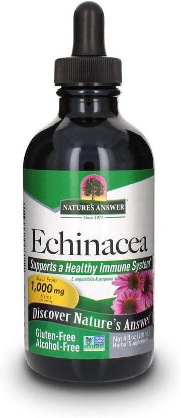 Nature'S Answer Echinacea | . Supports A Healthy Immune System | Non-Gmo | Alcohol-Free, Gluten-Free, Vegan, Kosher Certified & No Preservatives 4