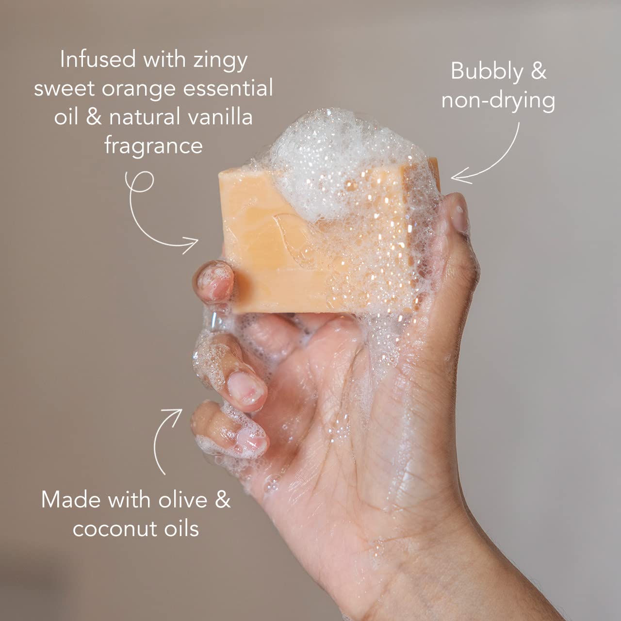 Ethique Uplifting Sweet Orange & Vanilla Soap Bar - Body Wash for All Skin Types - Plastic-Free, Vegan, Cruelty-Free, Eco-Friendly, 4.23 oz (Pack of 1) : Beauty & Personal Care