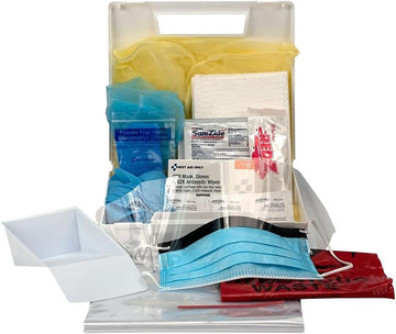 First Aid Only 216-O Blood Pathogen Clean Up Kit With 6-Piece Cpr Pack, 29-Piece Body Fluid Clean Up Kit In Plastic Case