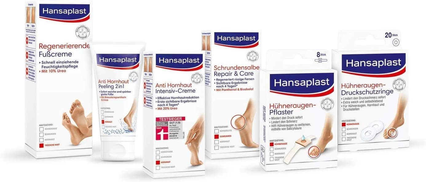 Hansaplast Corn Rings Pack Of 20, Corn Plasters For Instant Pain Relief, Skin-Friendly Foot Patches, Protects Against Pressure From Shoes