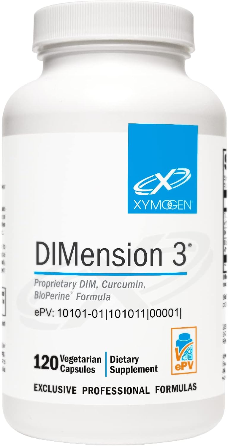 XYMOGEN Dimension 3 - Diindolylmethane DIM Supplement with Curcumin +