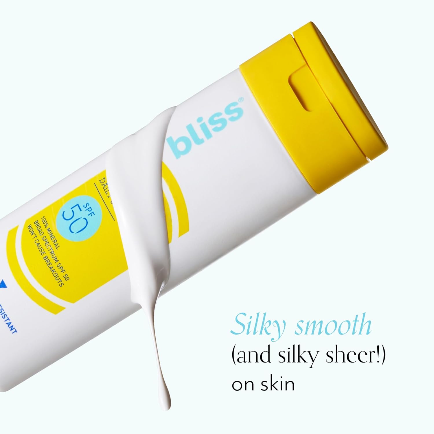 Bliss Block Star Liquid Face Sunscreen SPF 50-2 fl oz. - 100% Mineral Broad Spectrum Sunscreen With Zinc Oxide & Titanium Dioxide - Non Greasy Finish : Beauty & Personal Care