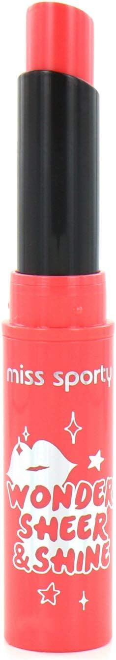 Miss Sporty Sheer Shine Lipstick Almost Coral 300