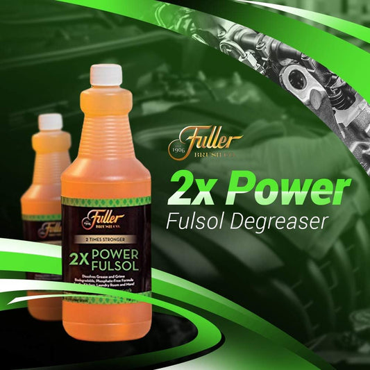 Fuller Brush 2X Power Fulsol Degreaser - Powerful Multi-Surface Degreaser Concentrate - All Purpose Oil, Grease & Grime Cleaner For Bike, Automotive, Grill, Bathroom & Kitchen