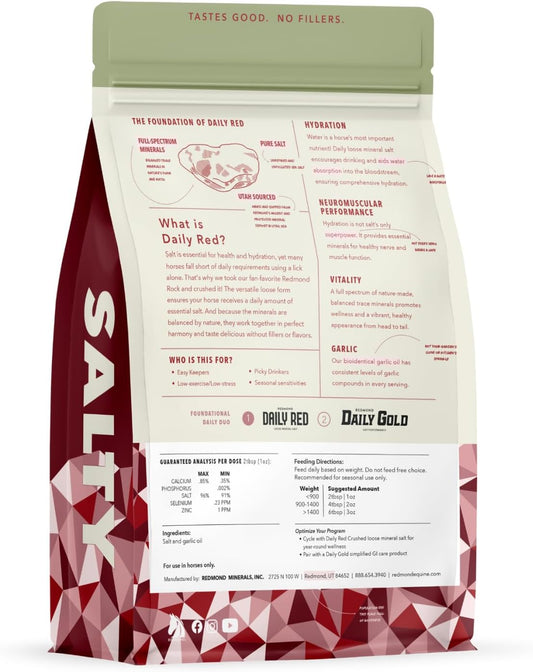 Daily Red Crushed Garlic - Mineral Supplement For Horses (25 Lb Garlic)