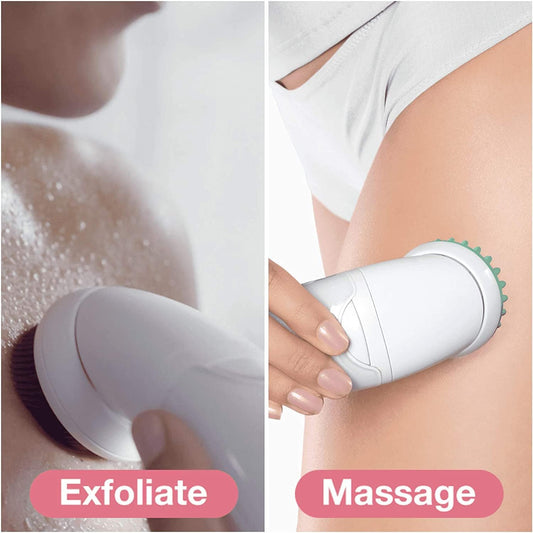 Braun Beauty Set, Epilator For Hair Removal, 7 In 1, Includes Lady Shaver, Face Epilator & Exfoliator, Gifts For Women, Uk 2 Pin Plug, 9-985, White/Pink