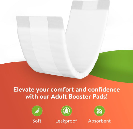 Inspire Incontinence Booster Pads Super Absorbent Extra Long | Incontinence Pad Insert Liner Women And Men | Diaper Pads Inserts For Adult Diapers 5+ Cups Absorbency Money Back Leak Free Guarantee!