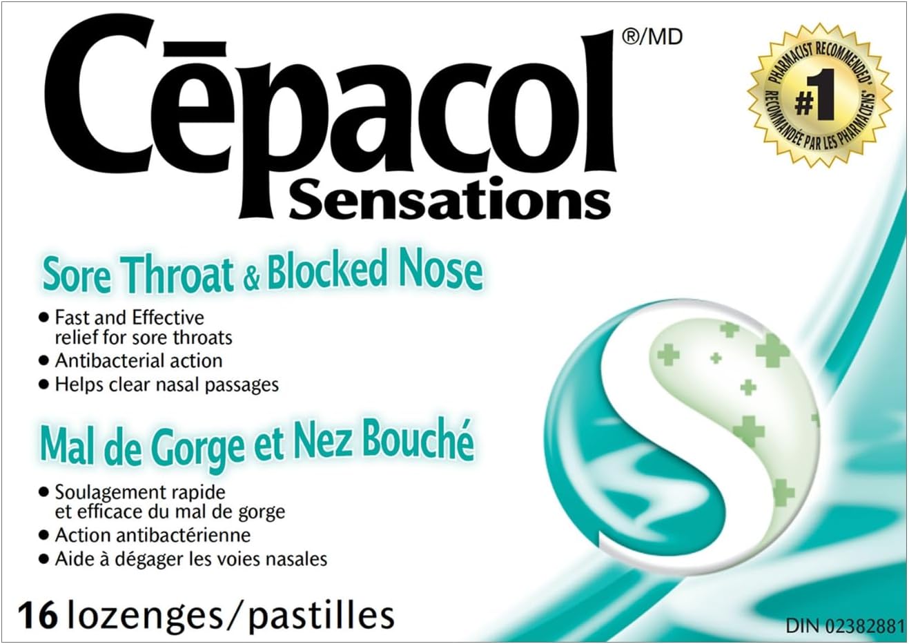 Cepacol® Sensations Sore Throat & Blocked Nose Lozenges (Canada)