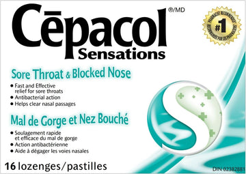 Cepacol® Sensations Sore Throat & Blocked Nose Lozenges (Canada)