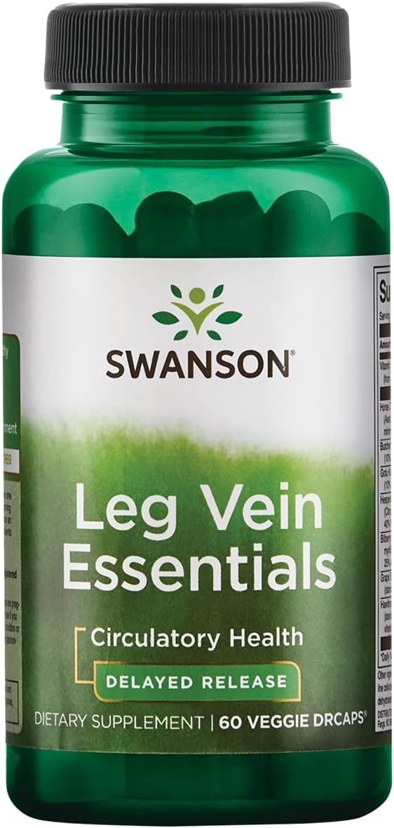 Swanson Leg Vein Essentials - Delayed Release - 60 Veg Capsules
