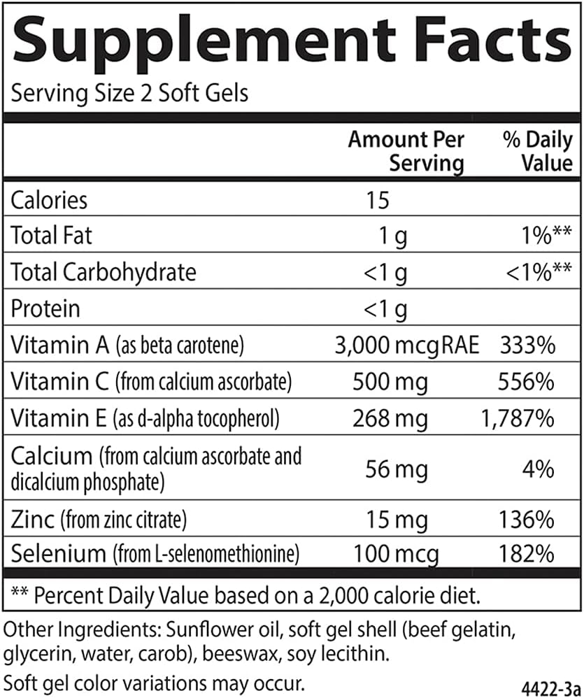 Carlson - ACES + Zn, Vitamins A, C, E + Selenium & Zinc, Cellular Heal