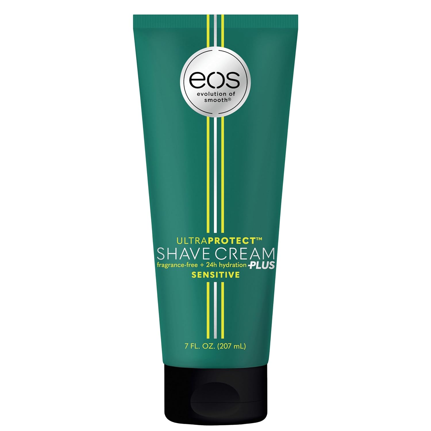 eos UltraProtect Men’s Shave Cream- Sensitive, 24-Hour Hydration, Unscented, Non-Foaming Formula, 7 fl oz