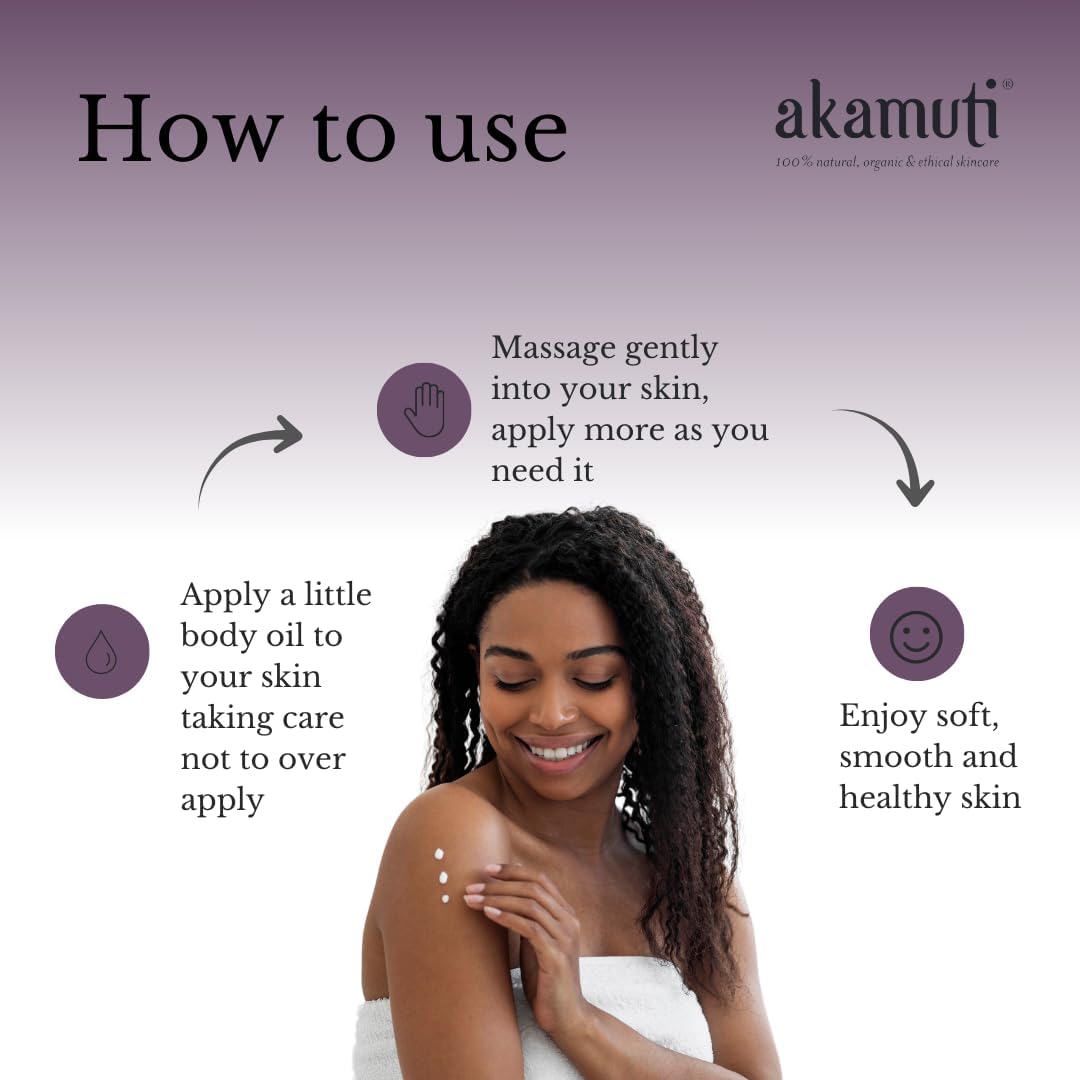 Akamuti Lavender & Geranium Body Oil 100ml : Amazon.co.uk: Beauty