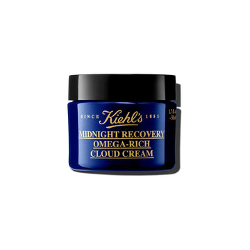 Kiehl'S Midnight Recovery Omega Rich Botanical Night Cream, Overnight Renewing Face Moisturizer, Plumps & Replenishes Skin Barrier, With Omega Oils & Fatty Acids, Lavender Scent - 1.7 Fl Oz