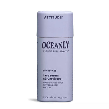 Attitude Oceanly Face Serum Stick, Ewg Verified, Plastic-Free, Plant And Mineral-Based Ingredients, Vegan And Cruelty-Free Beauty Products, Phyto Age, Unscented, 0.3 Ounce