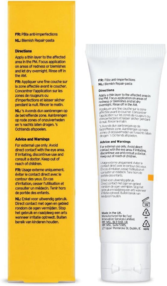 Clear Skin Days Blemish Treatment Cream - Overnight Spot & Acne Treatment for Face - with Salicylic Acid & Zinc - Calm Aggravated Skin, Treat Blemishes & Acne 30ml