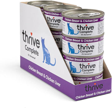 Thrive Cat 100% Complete - Chicken Breast & Chicken Liver (Pack Of 12)