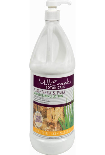 Mill Creek Botanicals Moisturizing Lotion Aloe Vera & Paba, 64 Oz