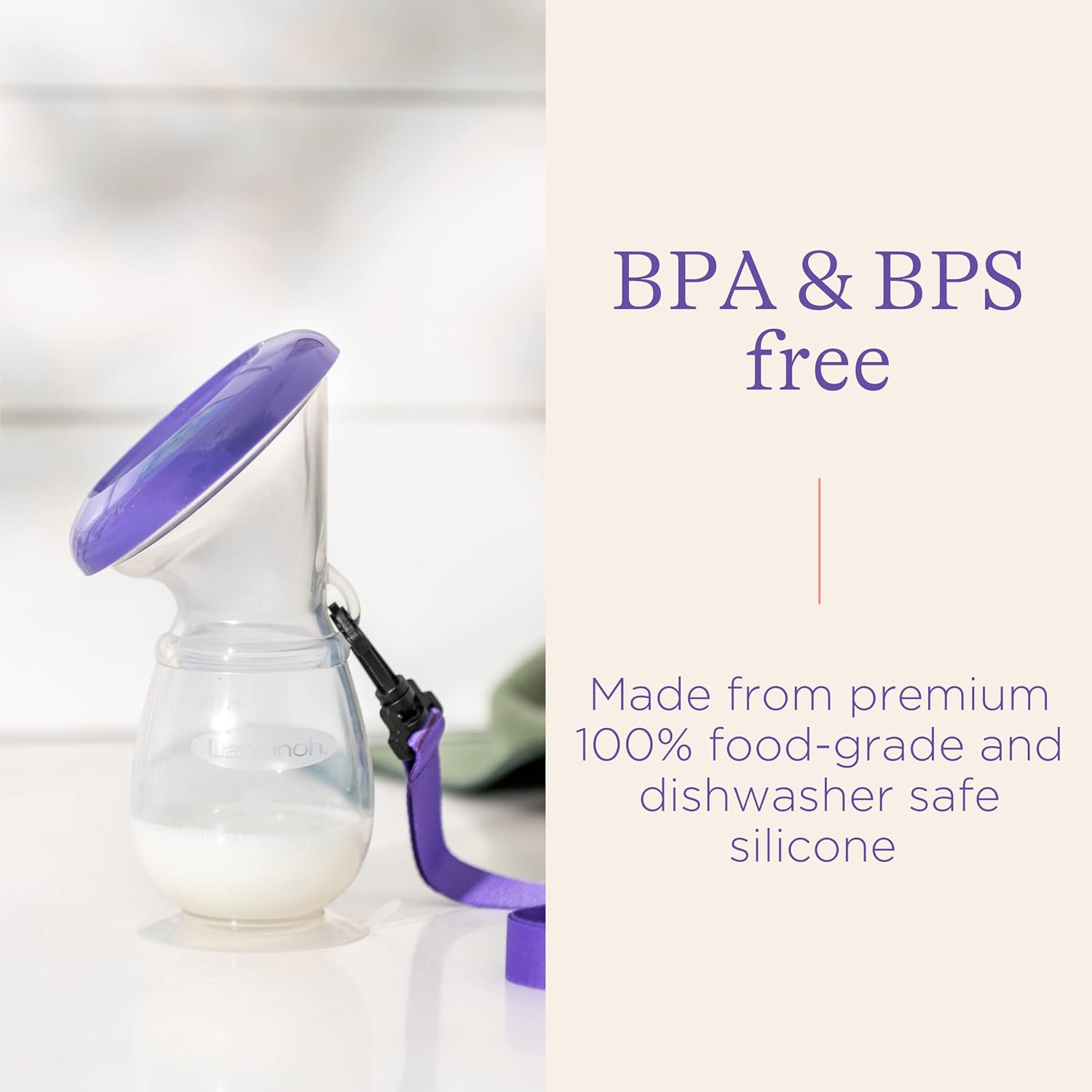 Lansinoh - Silicone Manual Breast Pump - Breast Milk Collector with Lid and Neck Strap - Hands-Free Suction : Lansinoh: Amazon.co.uk: Home & Kitchen