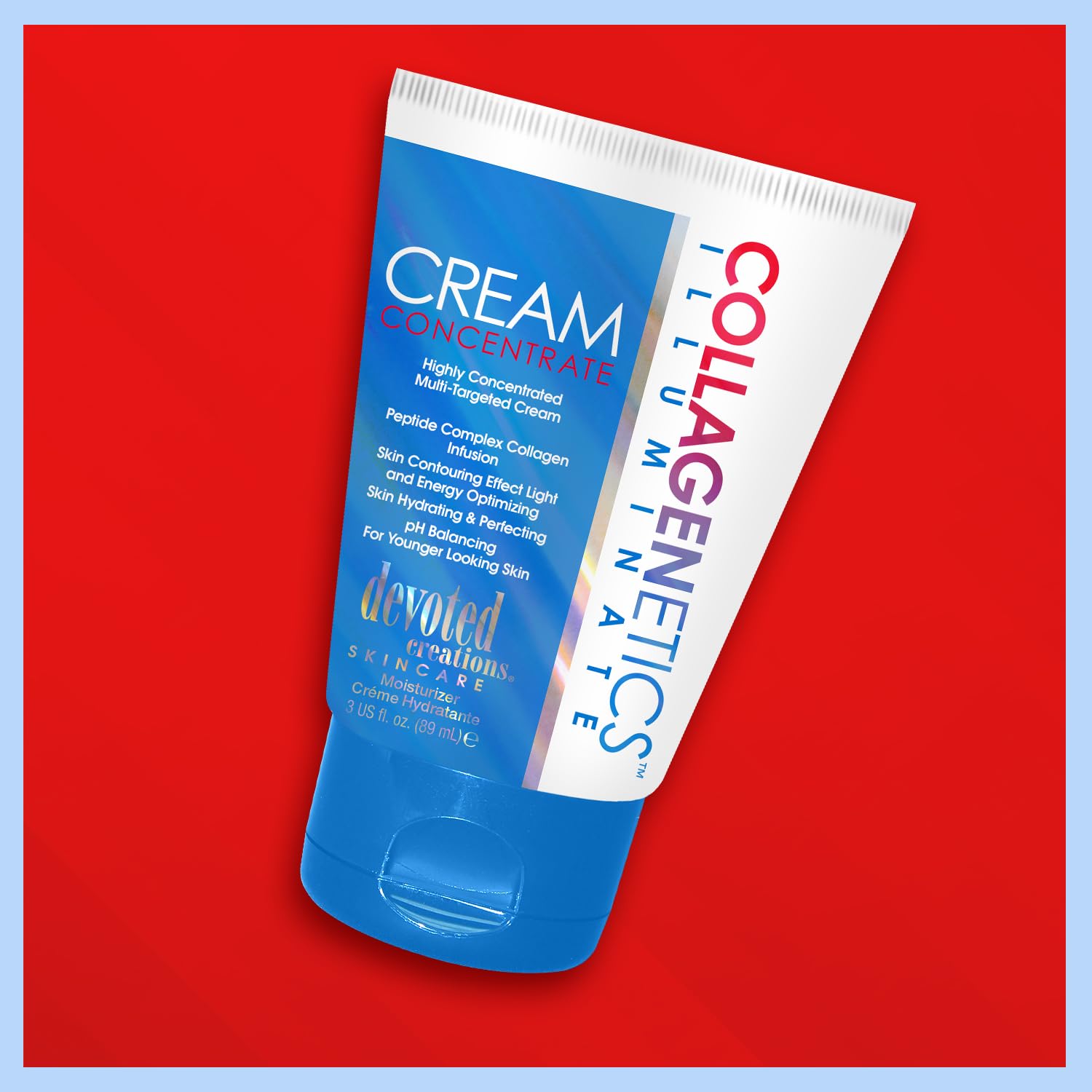 Devoted Creations Collagenetics Illuminate Cream Concentrate 3Oz - Highly Concentrated Multi-Targeted Cream Skin Hydrating & Perfecting – Ph Balancing For Younger Looking Skin : Beauty & Personal Care