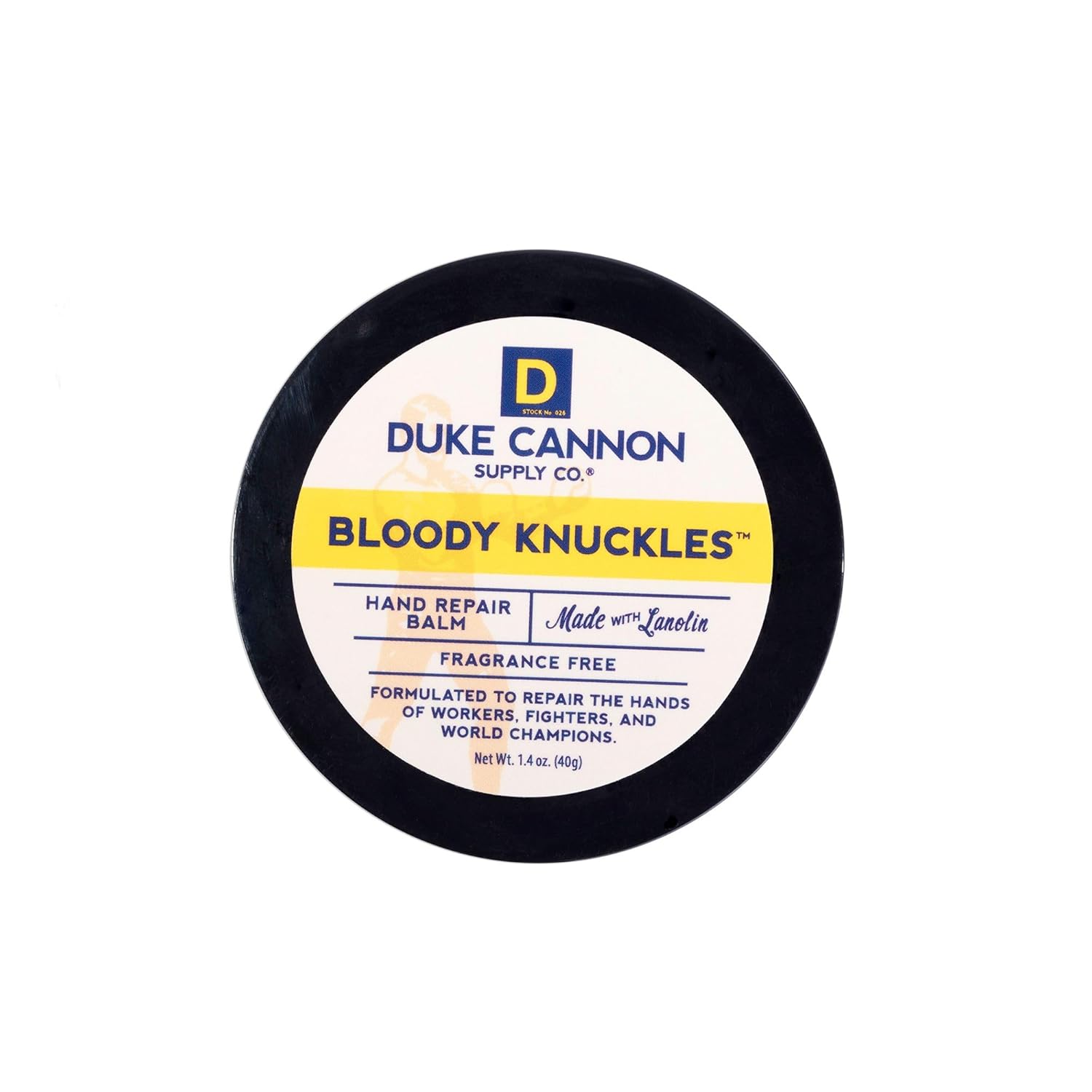 Duke Cannon Bloody Knuckles Hand Repair Balm - Unscented Moisturizer for Hardworking Hands | Lanolin Formula | Repair and Revitalize Dry, Cracked Skin | Ideal for Workers and Fighters : Beauty & Personal Care