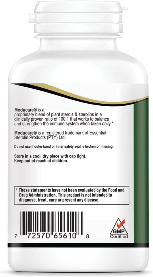 Daily Immune Support, Plant Sterol Dietary Supplement, 180 Vegetarian Capsules (Packing May Vary)