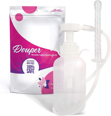 douper Reusable Vaginal Cleansing System Excellent Vaginal Cleanser Vaginal Douche for Women, Keep Yourself Clean with This Vaginal Douche 300ml Capacity