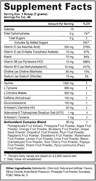 G Fuel Honey Lemon Energy Powder, Sugar Free, Clean Caffeine Focus Supplement, Water Mix, Focus Amino, Vitamin + Antioxidant Blend, 9.9 oz (40 Servings) : Health & Household