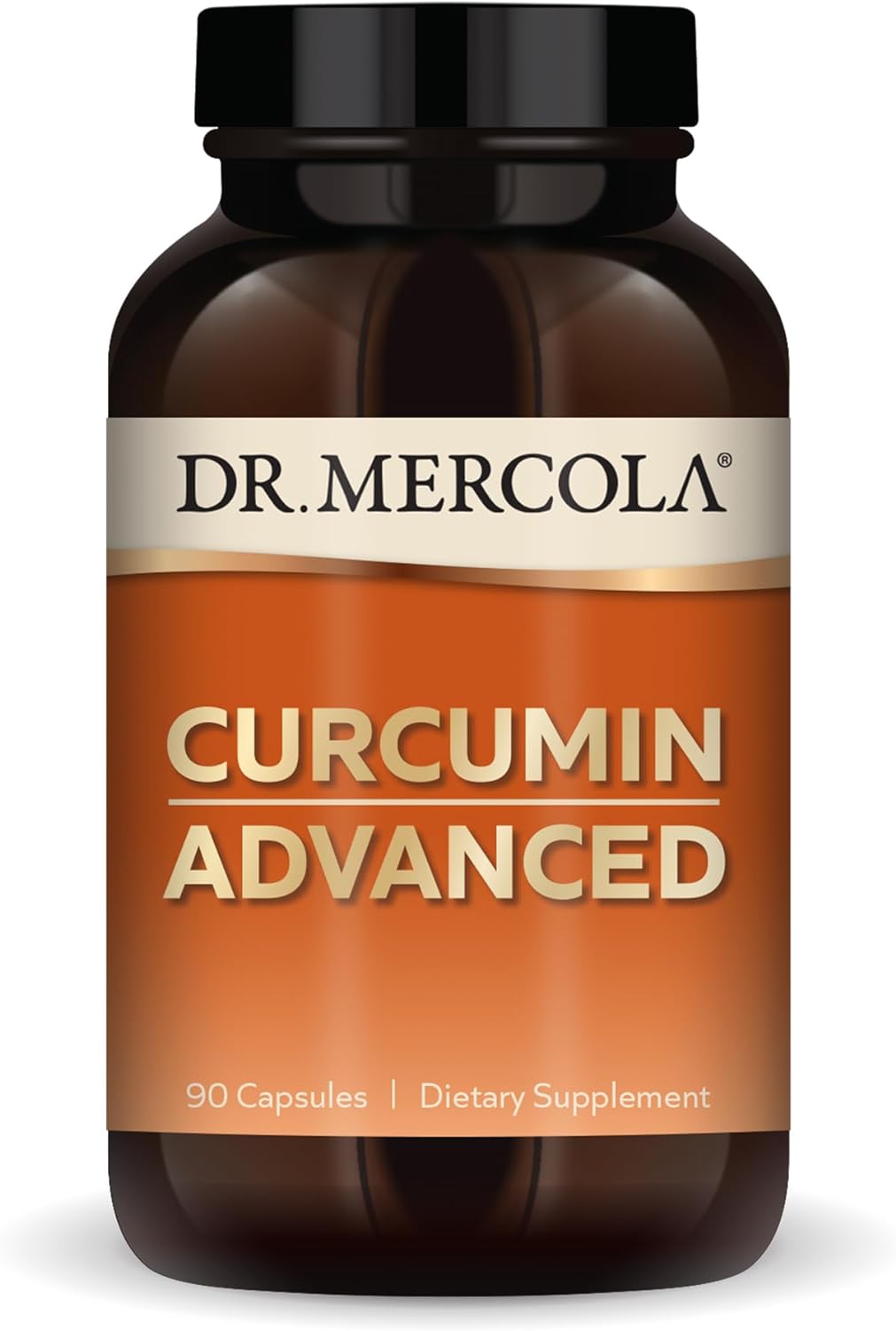 Dr. Mercola Curcumin Advanced, 90 Servings (90 Capsules), 500 Mg Per Capsule, Dietary Supplement, Supports Vision Health And Mental Focus, Non-Gmo