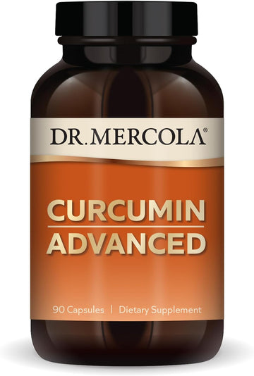 Dr. Mercola Curcumin Advanced, 90 Servings (90 Capsules), 500 Mg Per Capsule, Dietary Supplement, Supports Vision Health And Mental Focus, Non-Gmo