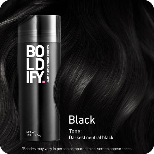 Boldify Hair Fibers (2 X 56G) - Fill In Thinning And Fine Hair For An Instantly Fuller, Thicker Look - 14 Shades For Women & Men - Dark Brown